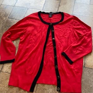 Audrey & Grace sweater, red size large